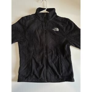 The North Face Osito Jacket Women's Small Black Polyester Full Zip Long Sleeve